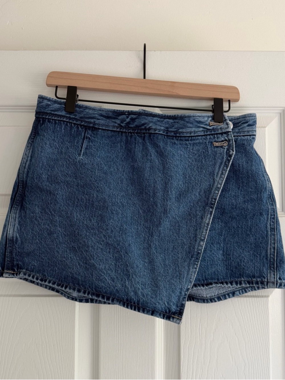 Madewell Indigo Denim Wrap Skort